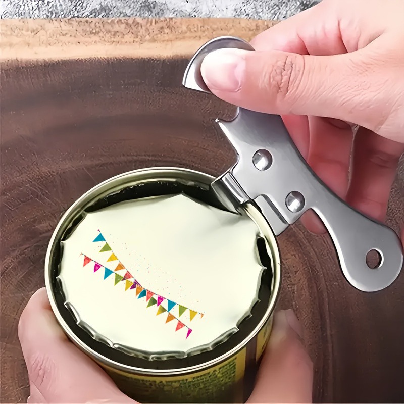 Camping Cooking Set Compact - 다기능 캔따개 2/4개 세트, 스테인리스 캔따개,