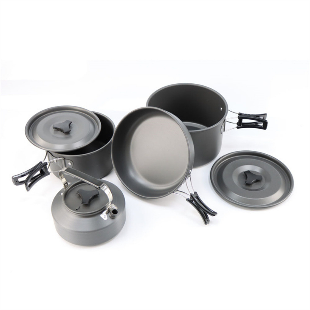Camping Cooking Pot Large - 경량 알루미늄 합금 야외 캠핑 조리