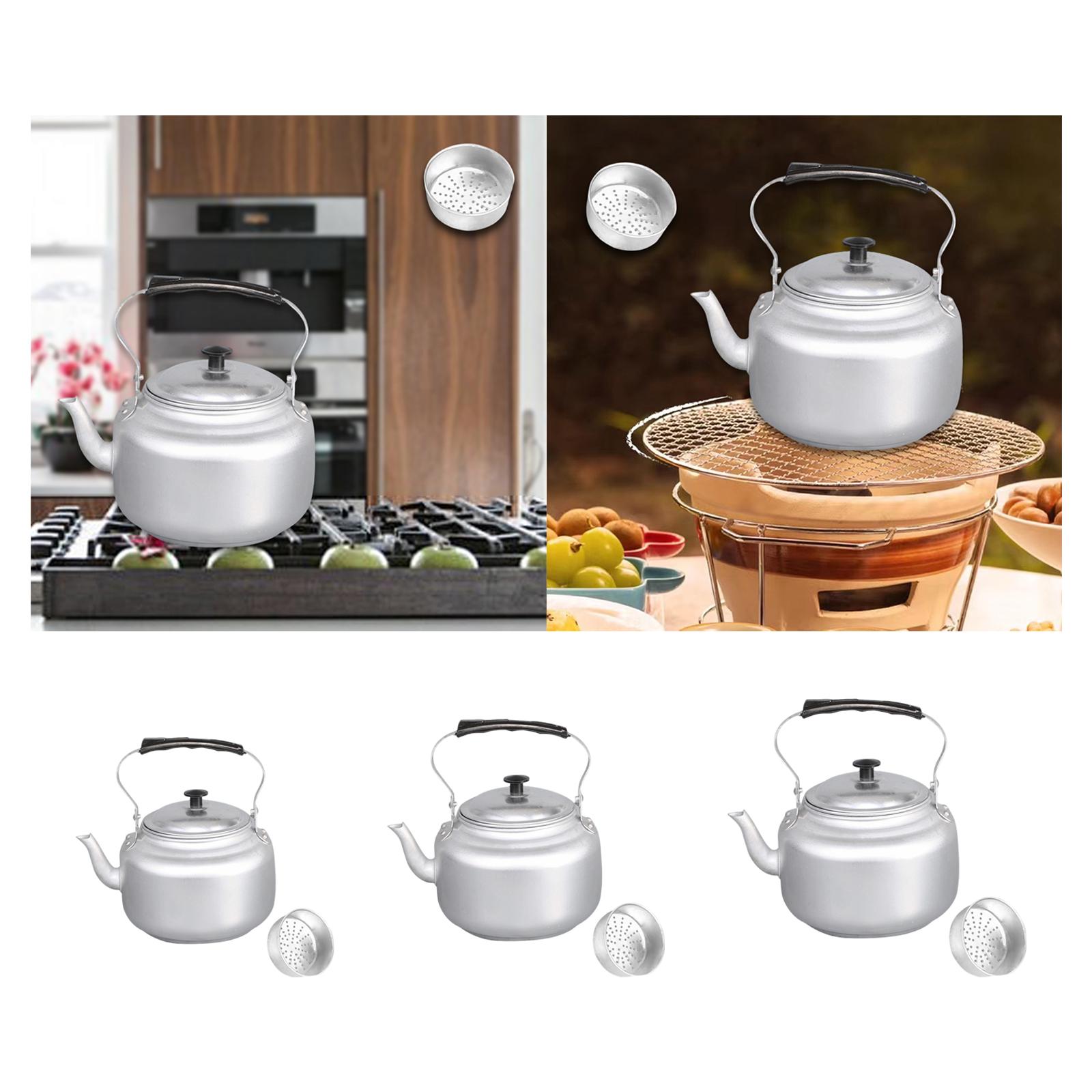 Camping Cooking Pot Large - 대용량 알루미늄 티포트 두꺼운 물 주전자