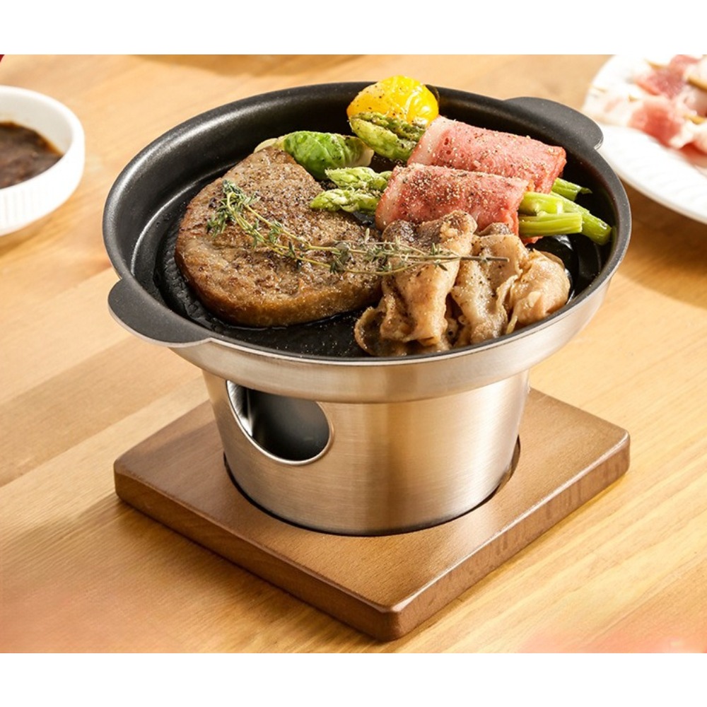 Japanese Camping Cooking - 미니 바베큐 한국식 탁상 바베큐 논스틱