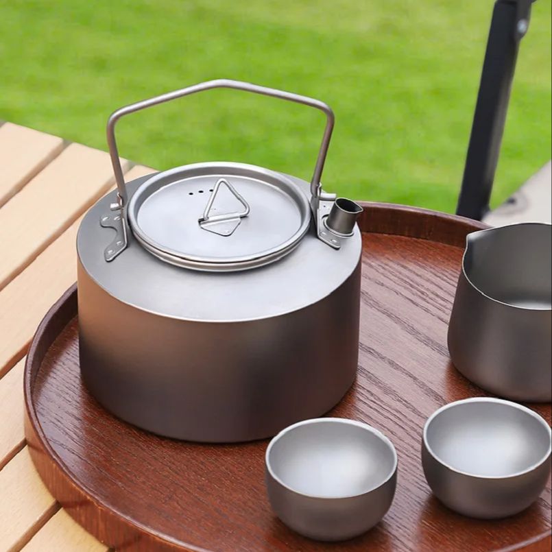 Camping Cooking Cup - 캠핑 티타늄 물 주전자 950ml 초경량