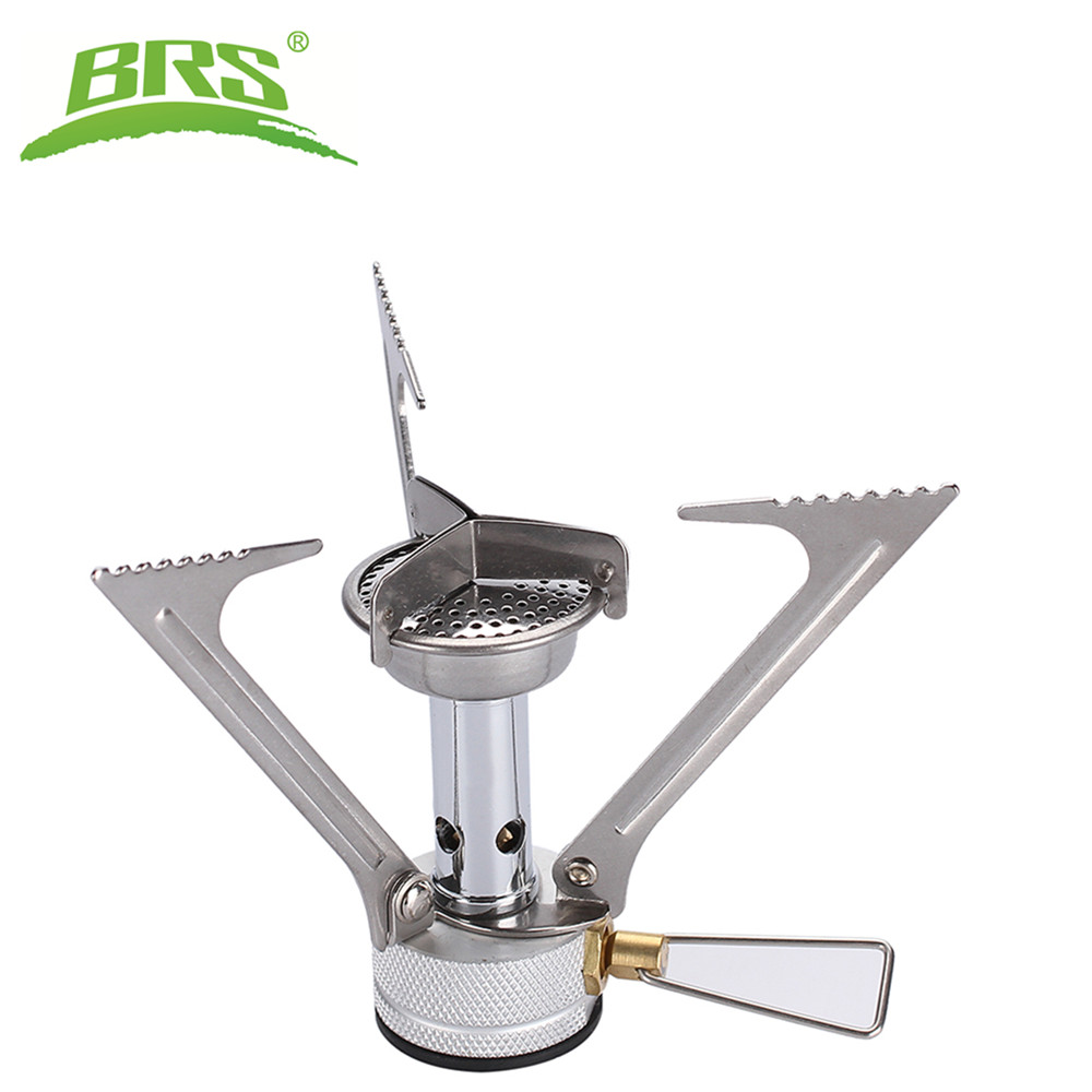 Cooking On Camping Stove - BRS-야외 캠핑 휴대용 미니 가스 스토브,