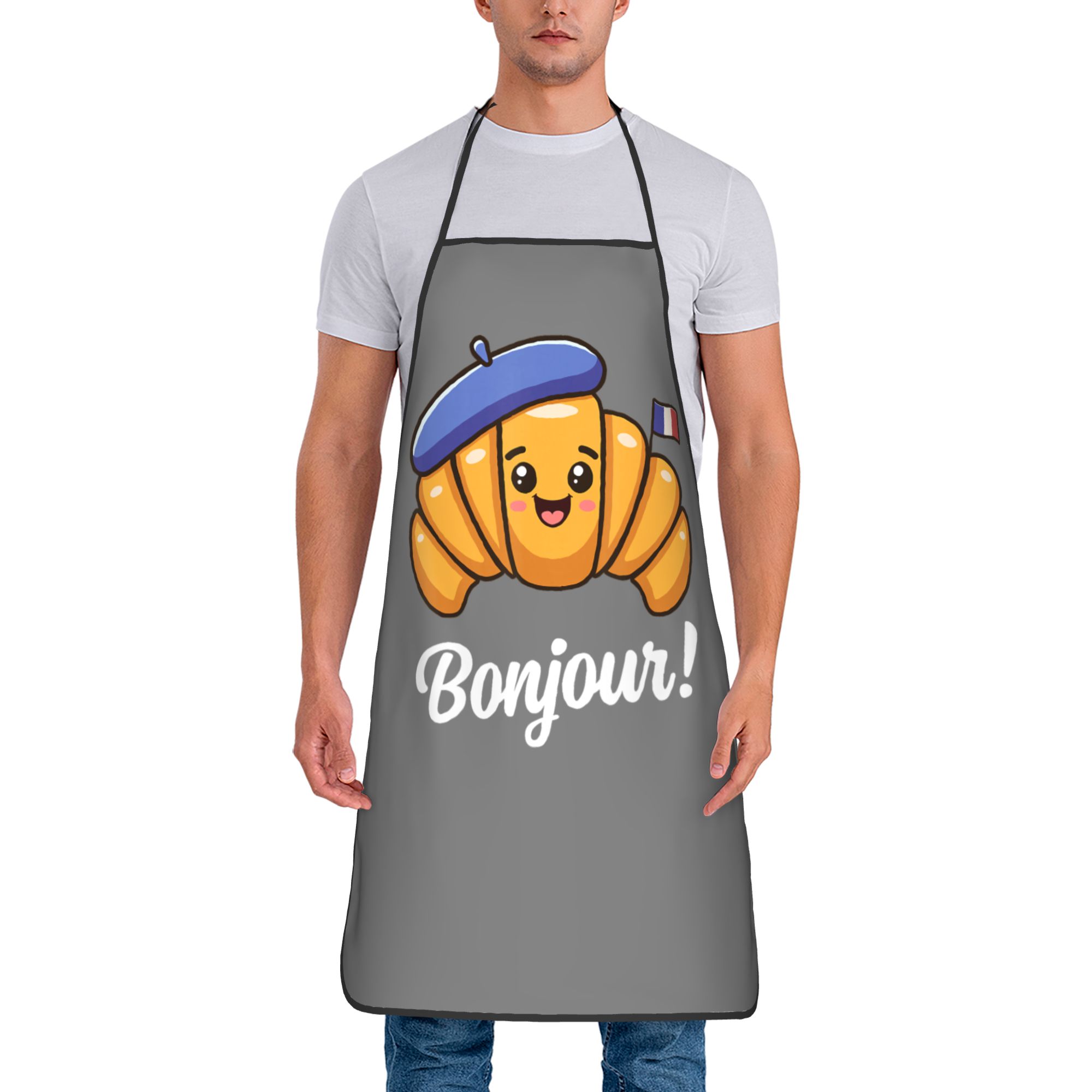 Camping Cooking Quotes - 크로와상 프랑스어 속담 프랑스 오일프루프 앞치마