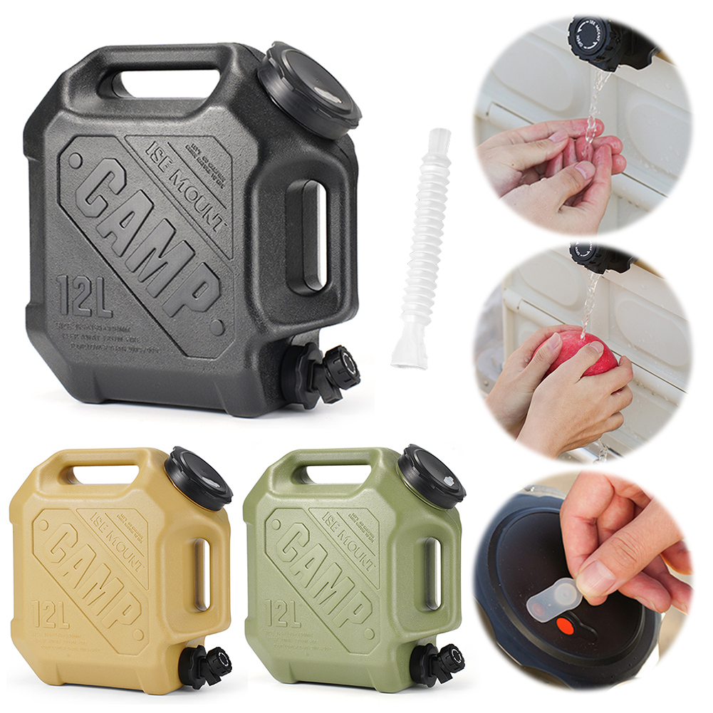 Camping Cooking Pot Large - 탭이 있는 12L 캠핑 물통, 대용량