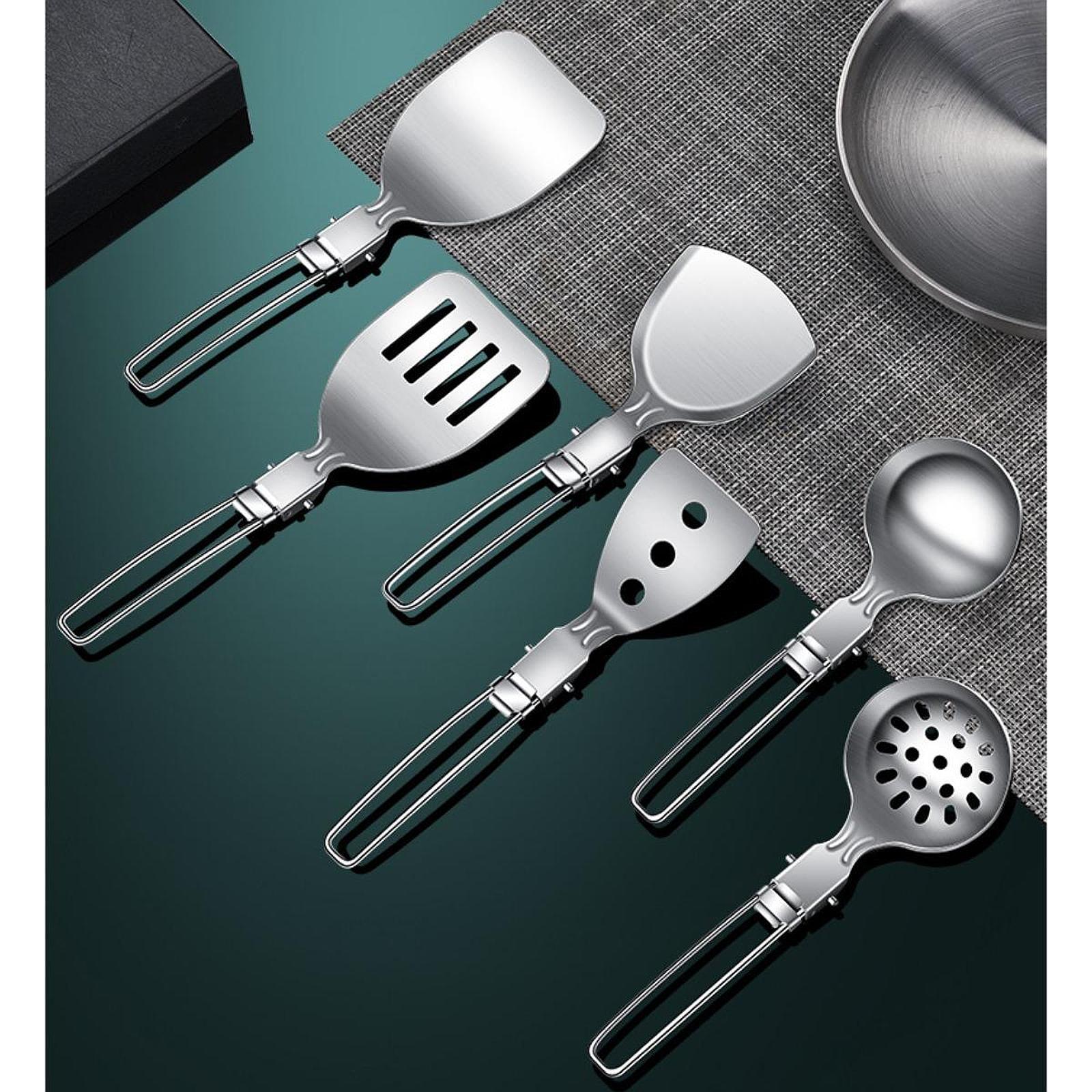 Camping Cooking Set Compact - 컴팩트한 야외 주방 장비 금속 캠프