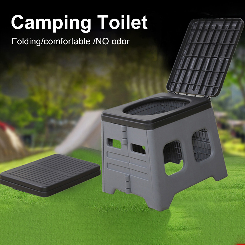 Camping Cooking Disc - 휴대용 접이식 변기 (옵션 쓰레기봉투 포함)