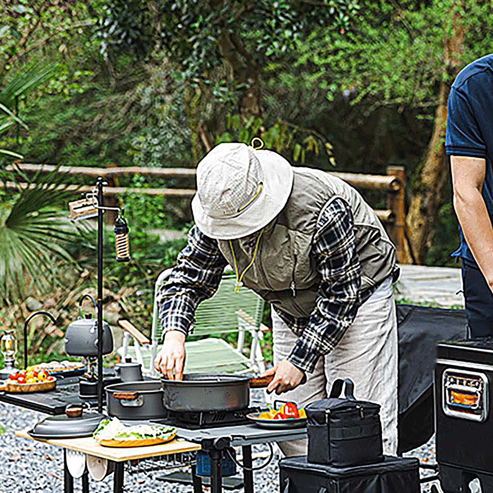 Camping Cooking Pot Large - 캠핑 냄비 휴대용 대형 경량 이중층