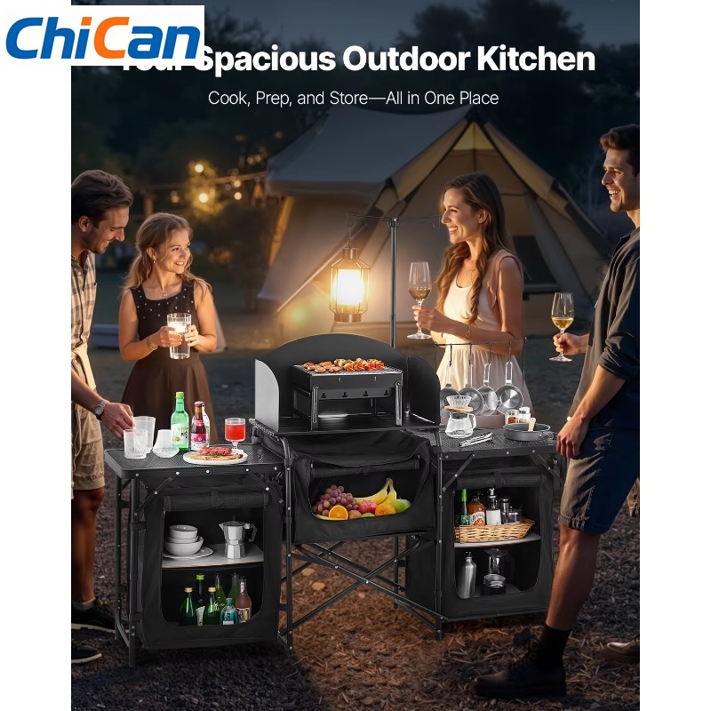 Camping Cooking Cupboard - 【핫】VEVOR 캠핑 주방 테이블 알루미늄 휴대용