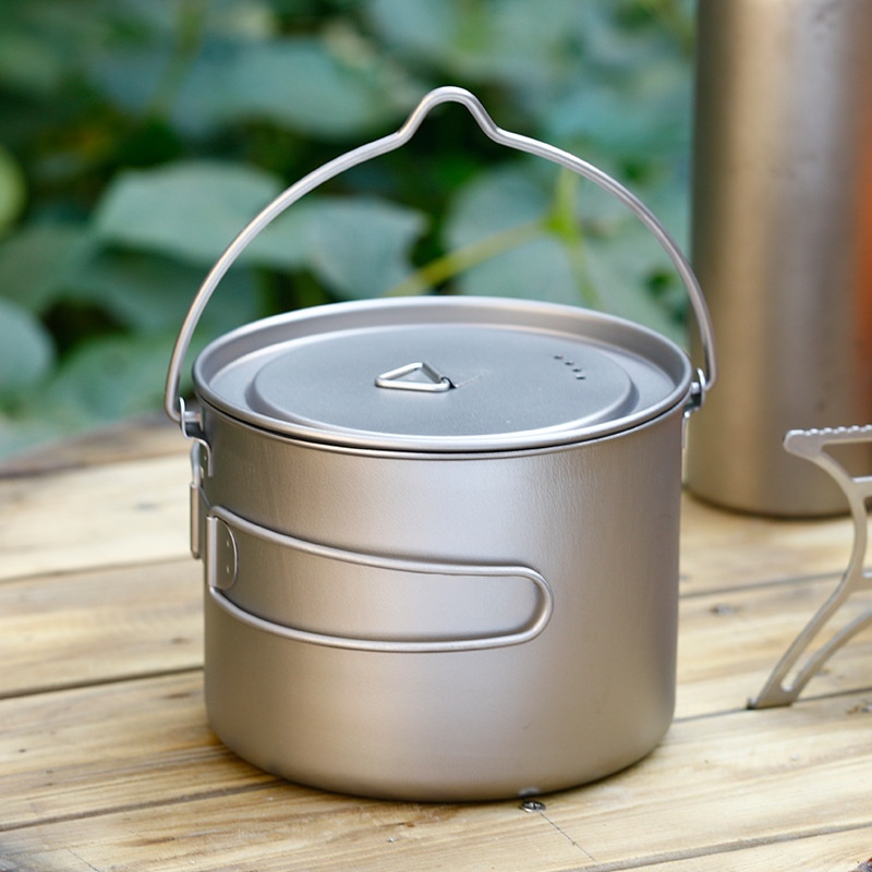 Camping Cooking Pot Large - 야외용 걸이식 수프 냄비 대용량 캠핑