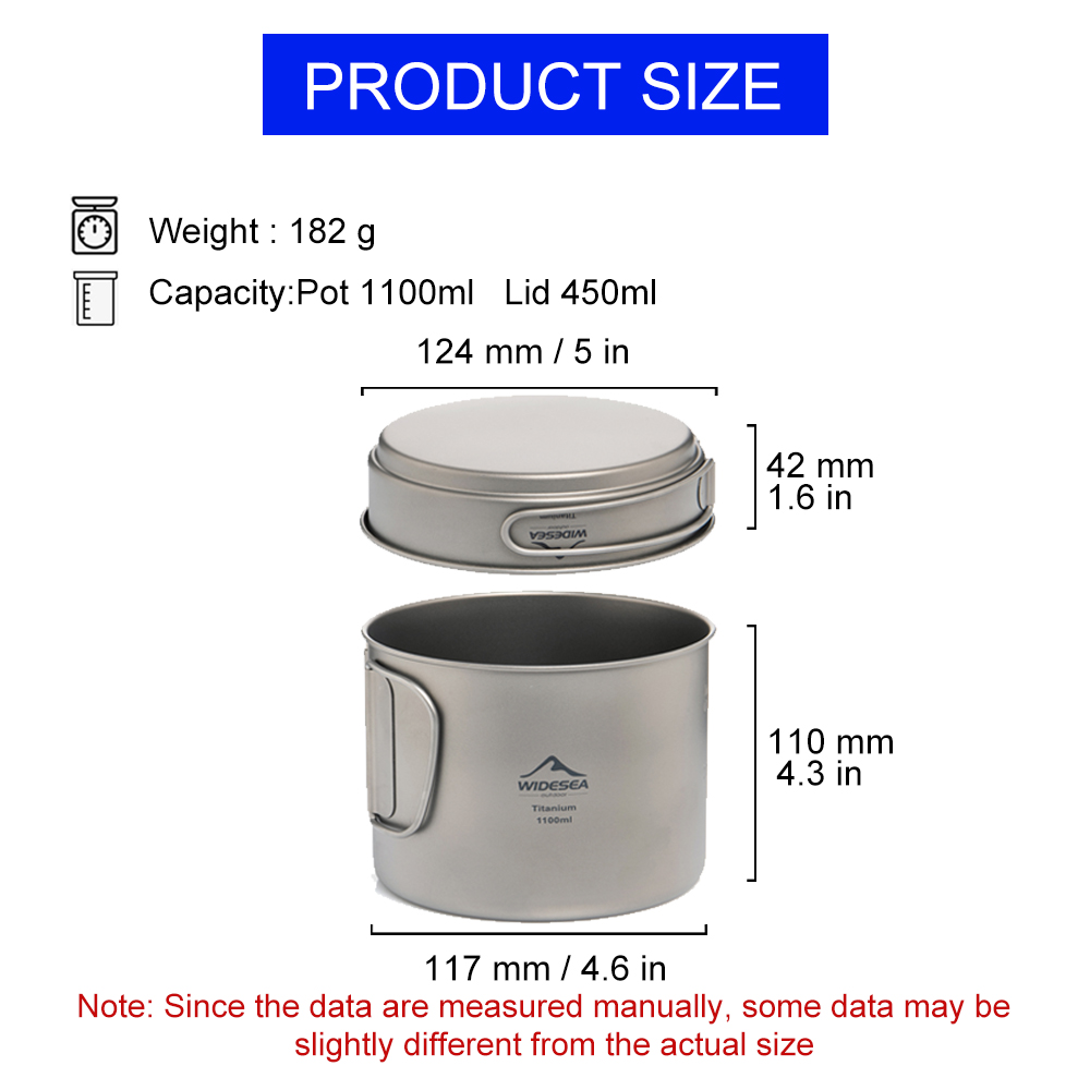 Widesea 초경량 티타늄 캠핑 냄비 1100ml 접 - Camp Cutting Board 리뷰 및 가격