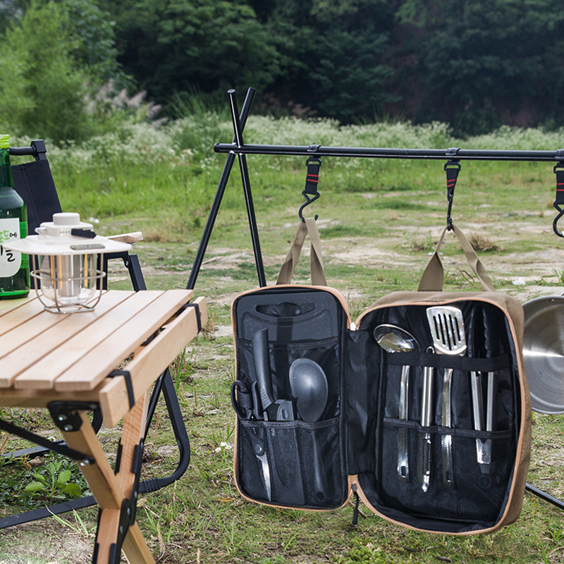 8pcs 캠핑 주방 조리기구 세트 휴대용 가방 야외 여 - Camping Cooking Cylinder 리뷰 및 가격