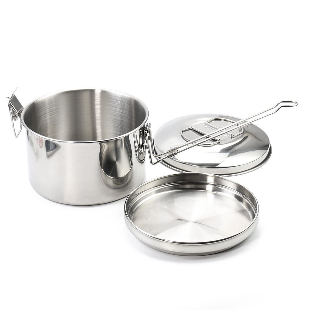 스테인리스 스틸 캠핑용 뚜껑 달린 냄비 휴대용 야외 조 - Camping Cooking Pot With Lid 리뷰 및 가격