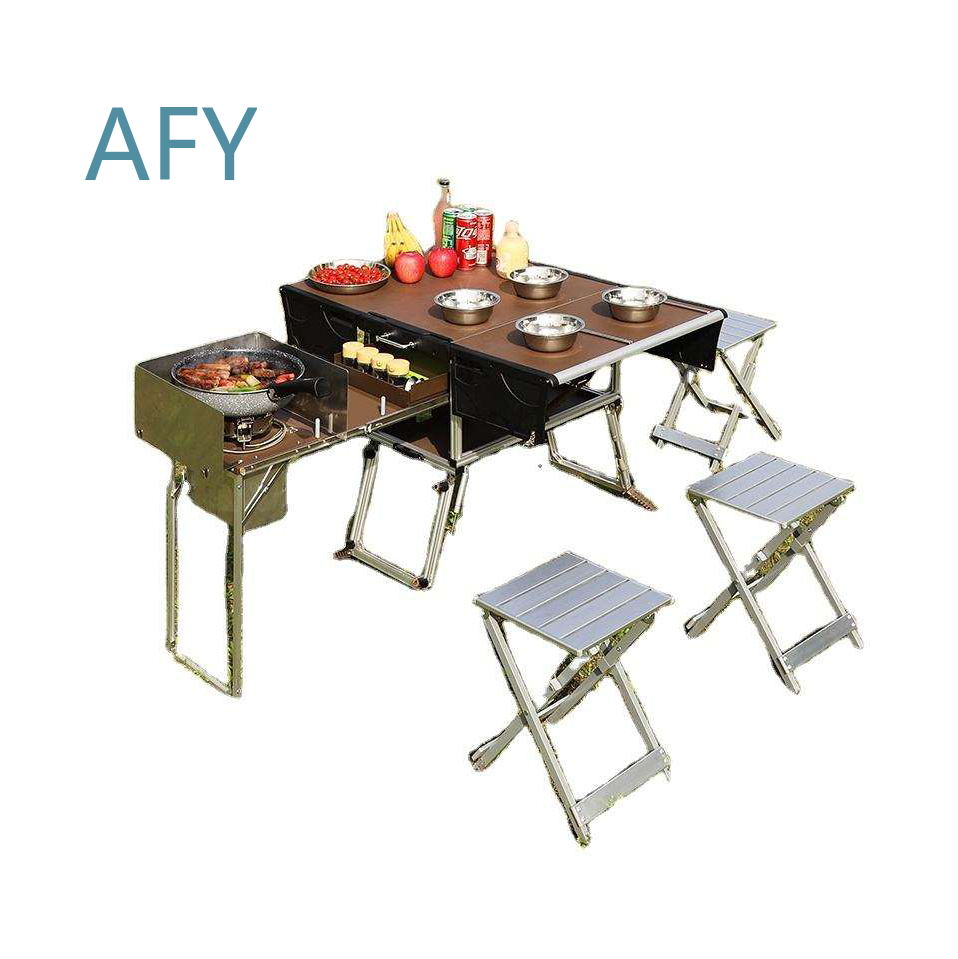 휴대용 접이식 야외 요리 그릴 식사용 바베큐 피크닉 캠 - Camping Cooking Dining Set 리뷰 및 가격