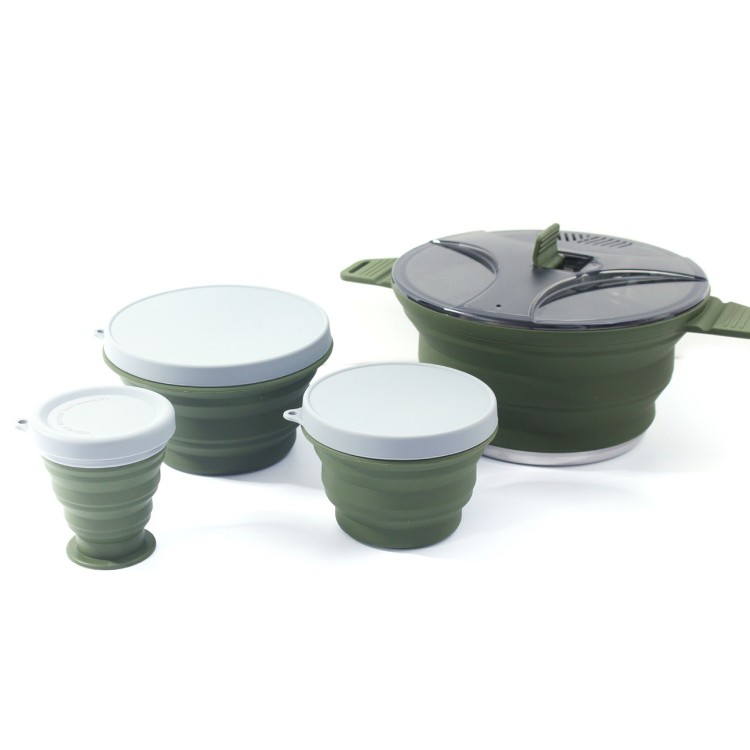 접이식 냄비 세트 야외 캠핑 피크닉을 위한 휴대용 소형 - Camping Cooking Set Compact 리뷰 및 가격