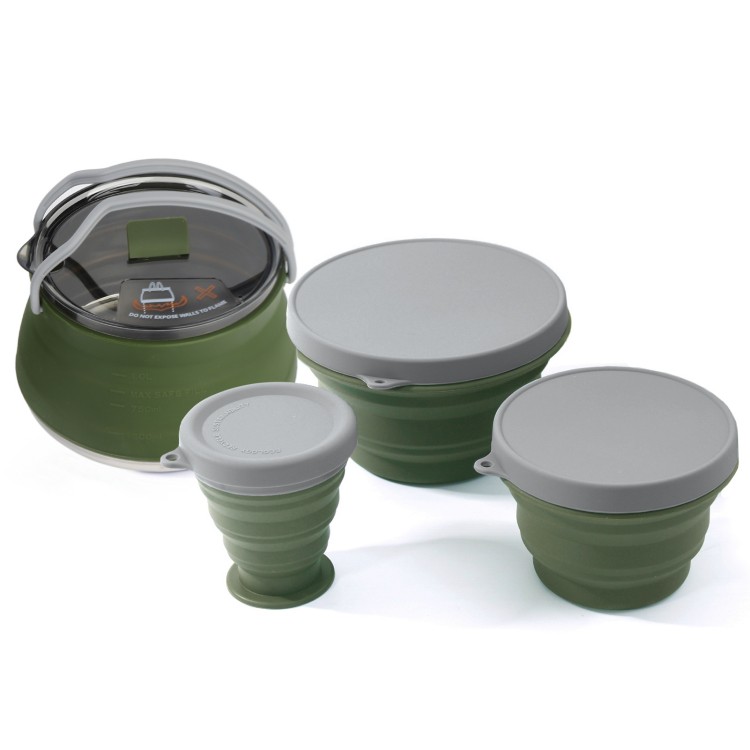 접이식 냄비 세트 야외 캠핑 피크닉을 위한 휴대용 소형 - Camping Cooking Set Compact 리뷰 및 가격