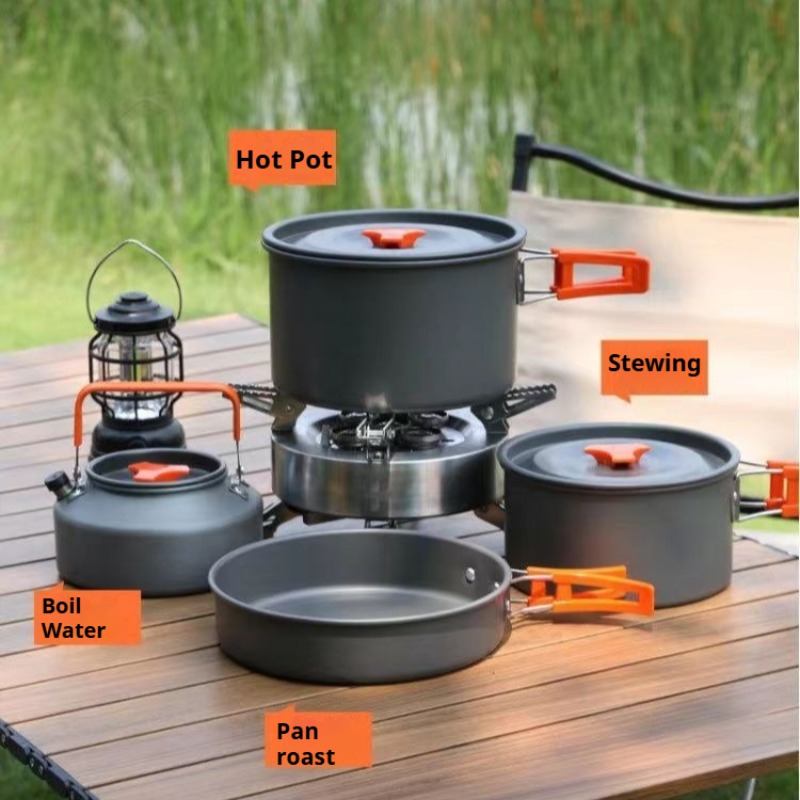 휴대용 대용량 냄비 편리한 내열성 손쉬운 청소 손잡이  - Camping Cooking Pot Large 리뷰 및 가격