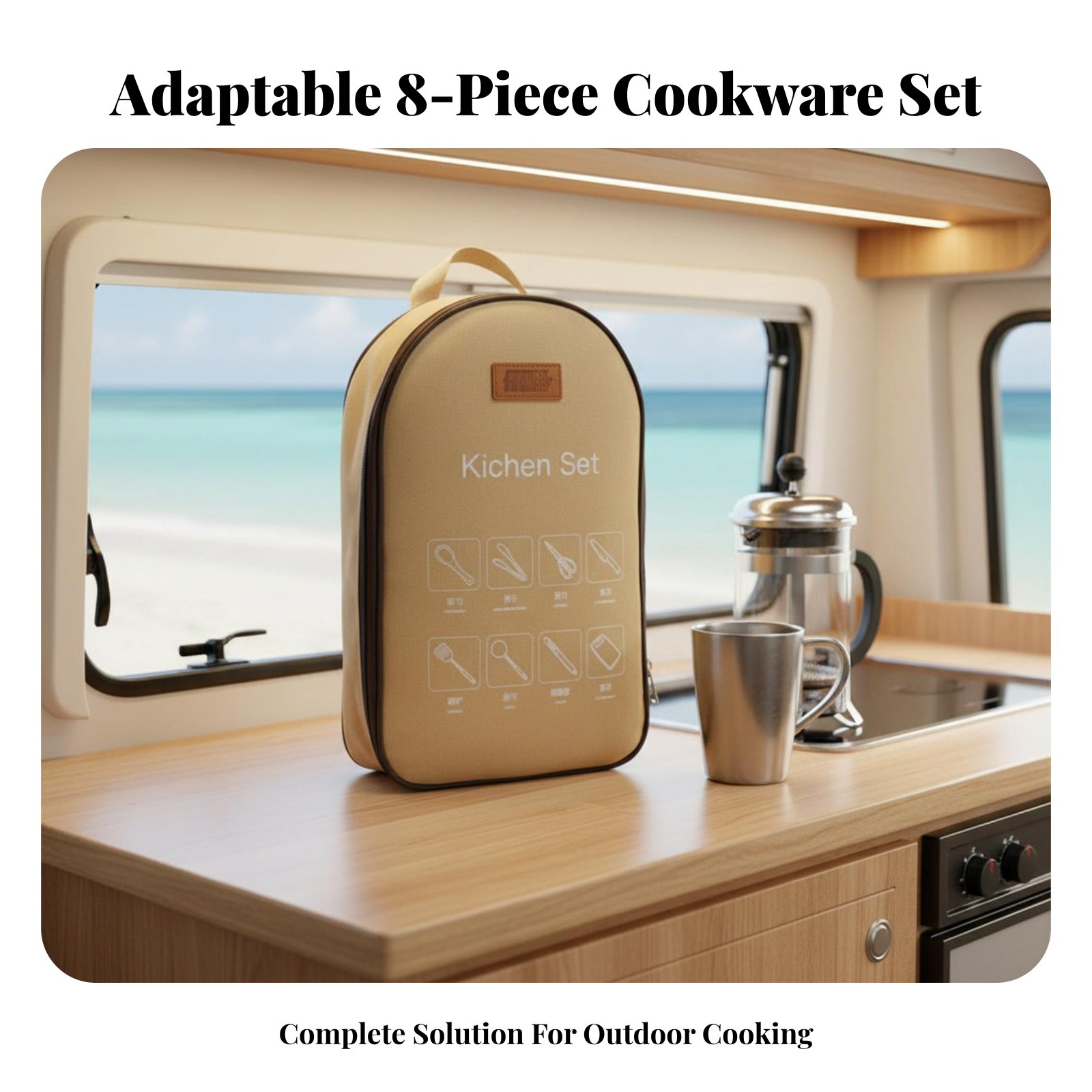 야외 휴대용 조리기구 세트, 캠핑 식기, 스테인리스 스 - Camping Cooking Dining Set 리뷰 및 가격