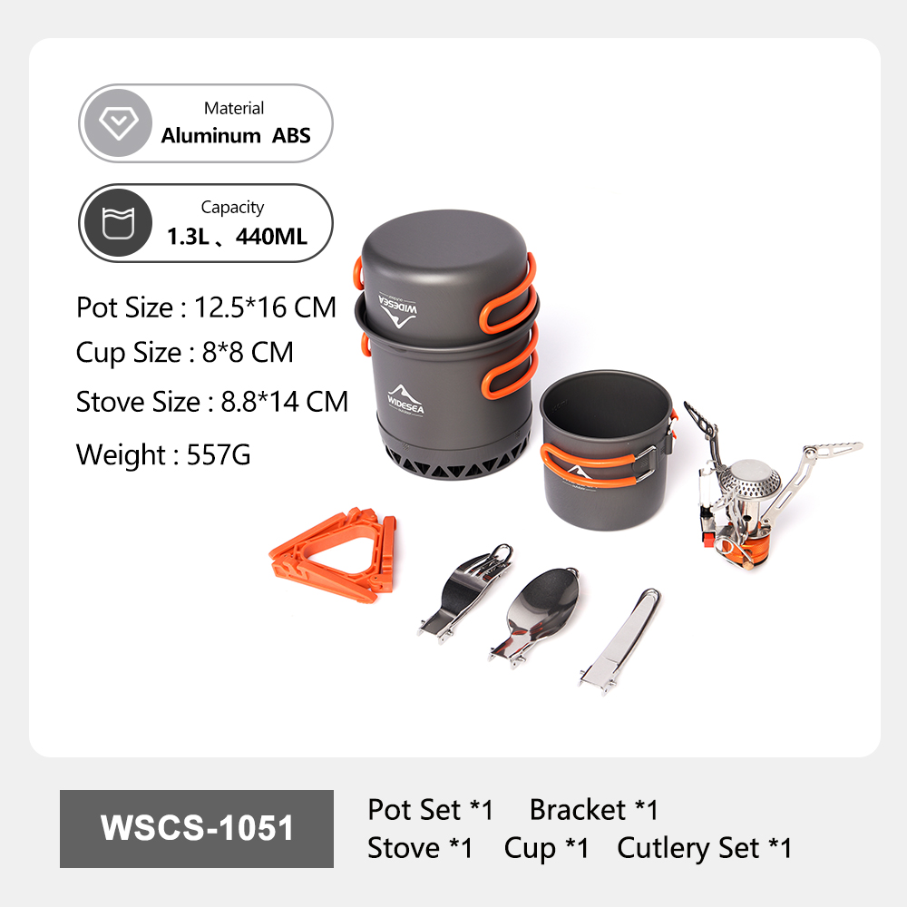 Widesea 휴대용 캠핑 조리기구 세트 알루미늄 1. - Camping Cooking Set Compact 리뷰 및 가격
