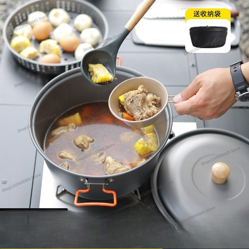 야외용 조리 냄비 7.5L 대용량 알루미늄 합금 휴대용 - Camping Cooking Pot Large 리뷰 및 가격