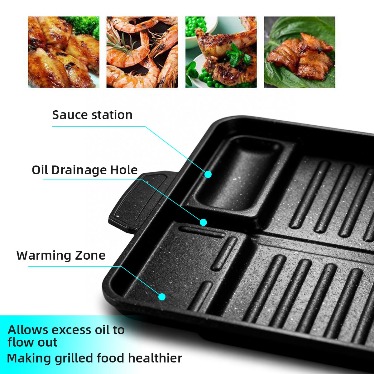 한국식 그릴 고기판 알루미늄 티타늄 코팅 바베큐 팬 캠 - Camping Cooking Cupboard 리뷰 및 가격