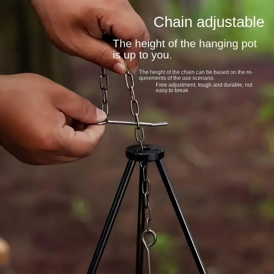 야외 대형 모닥불 삼각대 휴대용 캠핑 캠프파이어 요리  - Camping Cooking Pot Large 리뷰 및 가격