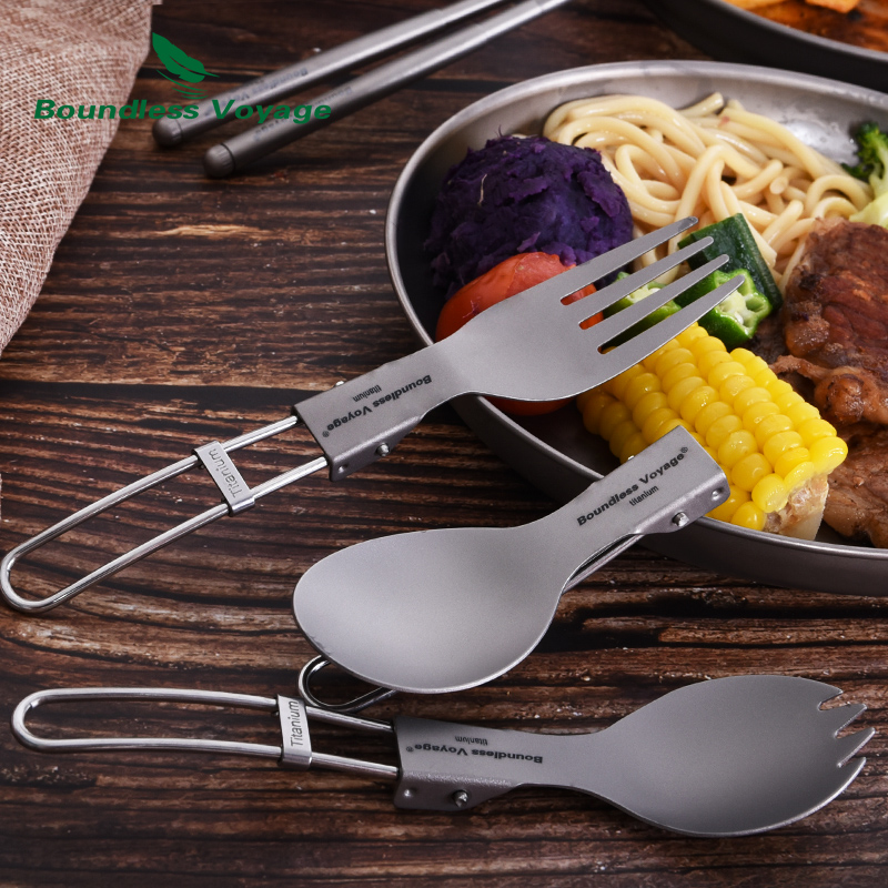 무한 항해 티타늄 캠핑 식기 접이식 스푼 스포크 포크  - Camping Cooking Disc 리뷰 및 가격