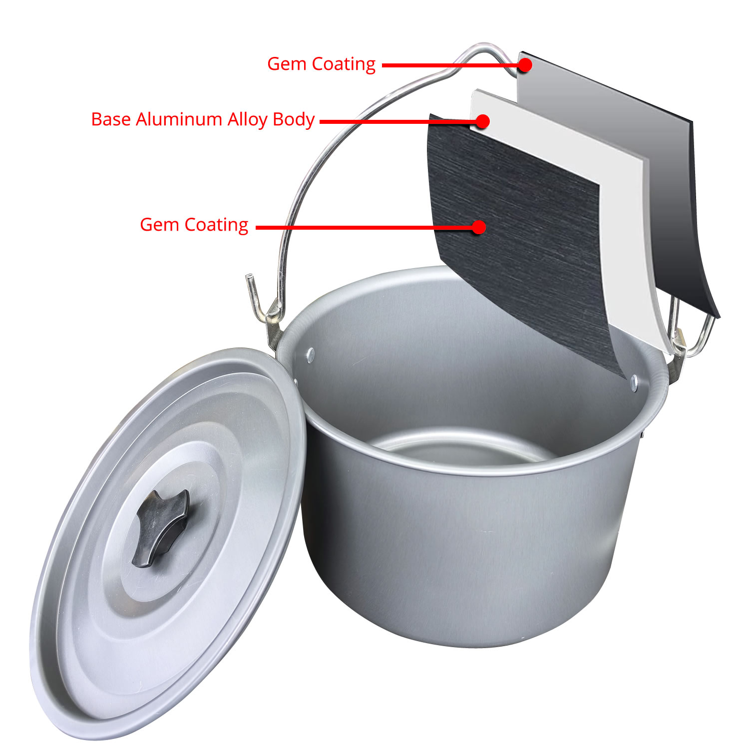 4L 야외용 걸이식 냄비 캠핑 피크닉 대형 수프 냄비  - Camping Cooking Pot Large 리뷰 및 가격