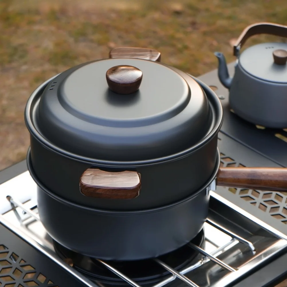 3L 캠핑 요리 냄비 세트 알루미늄 합금 핫팟 및 스티 - Camping Cooking Pot With Lid 리뷰 및 가격