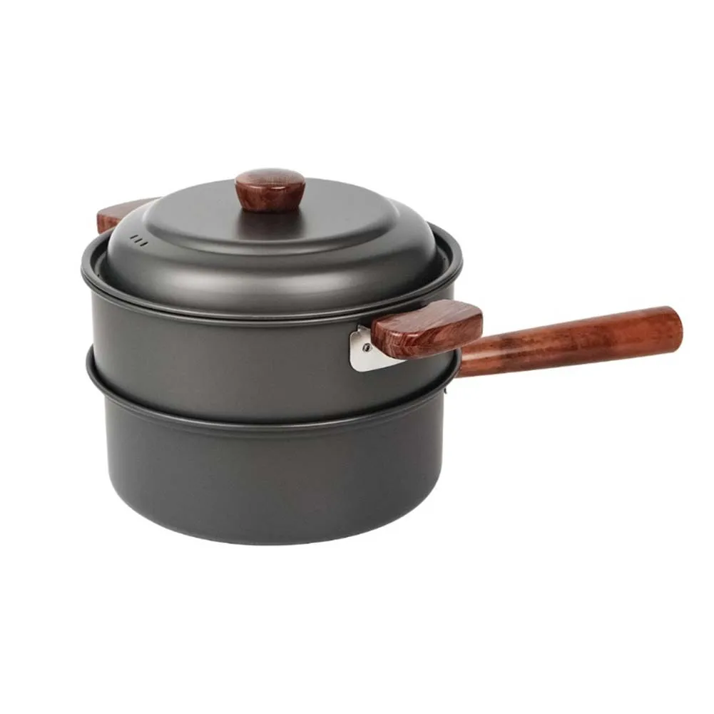 3L 캠핑 요리 냄비 세트 알루미늄 합금 핫팟 및 스티 - Camping Cooking Pot With Lid 리뷰 및 가격