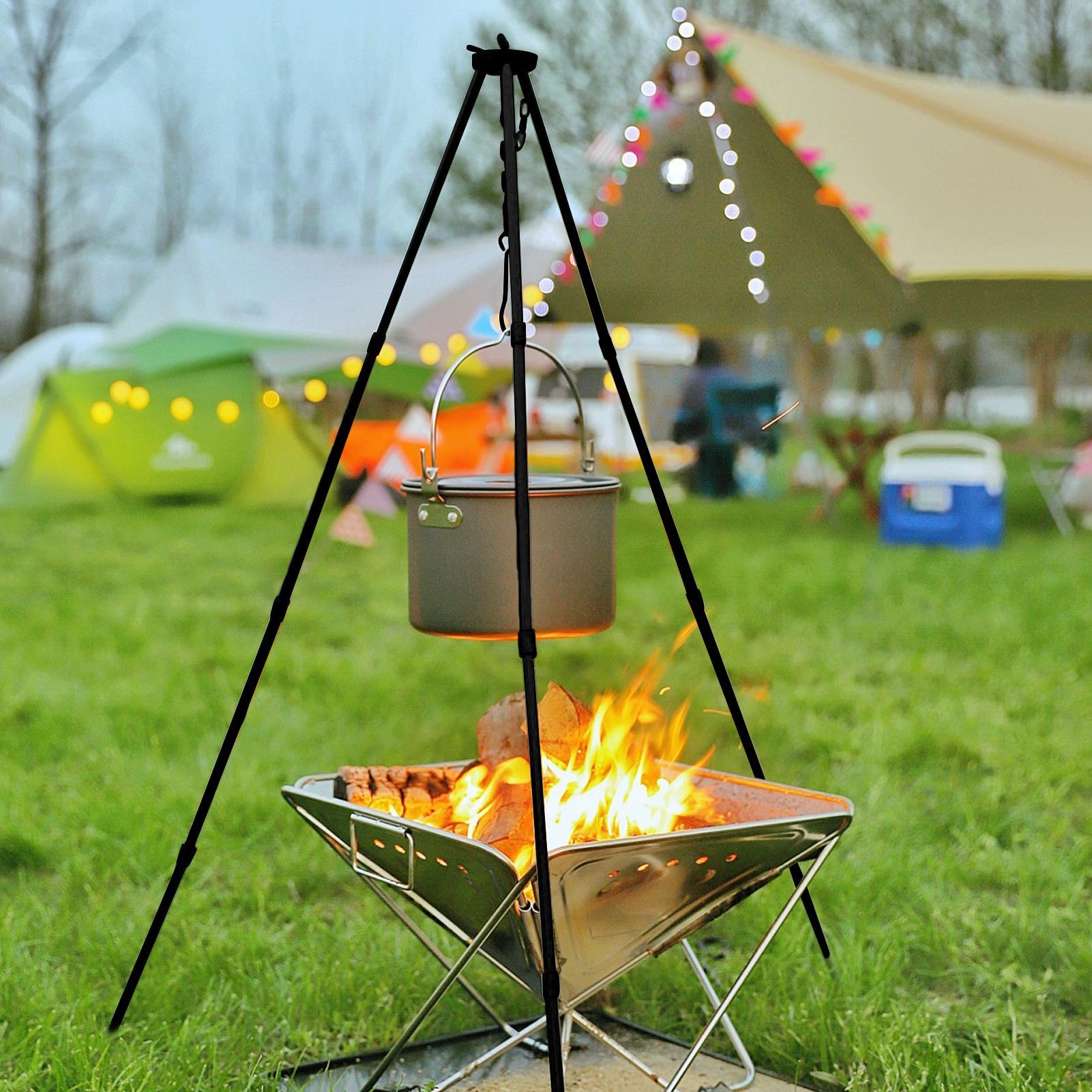 야외 대형 모닥불 삼각대 휴대용 캠핑 캠프파이어 요리  - Camping Cooking Pot Large 리뷰 및 가격