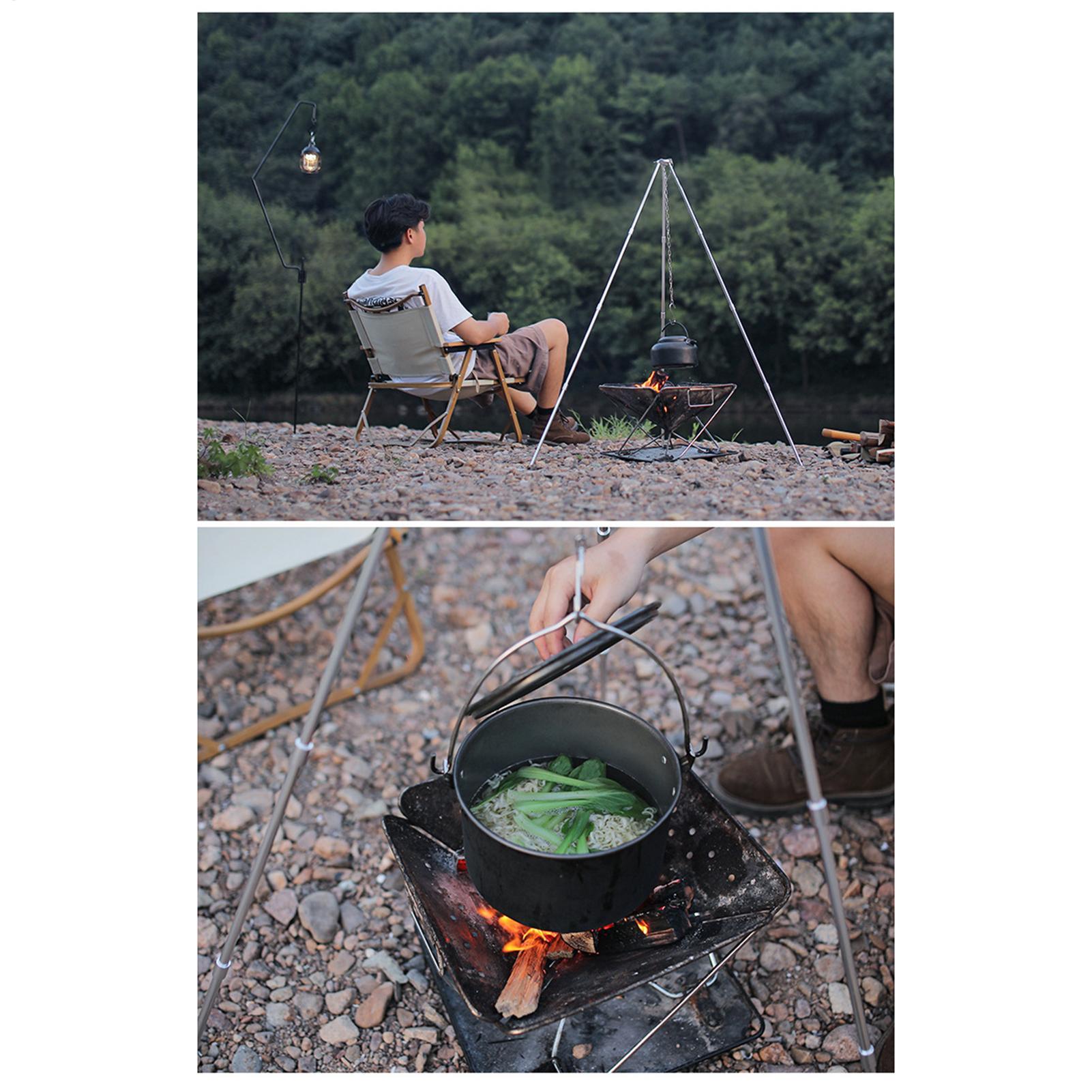 야외 대형 모닥불 삼각대 휴대용 캠핑 캠프파이어 요리  - Camping Cooking Pot Large 리뷰 및 가격