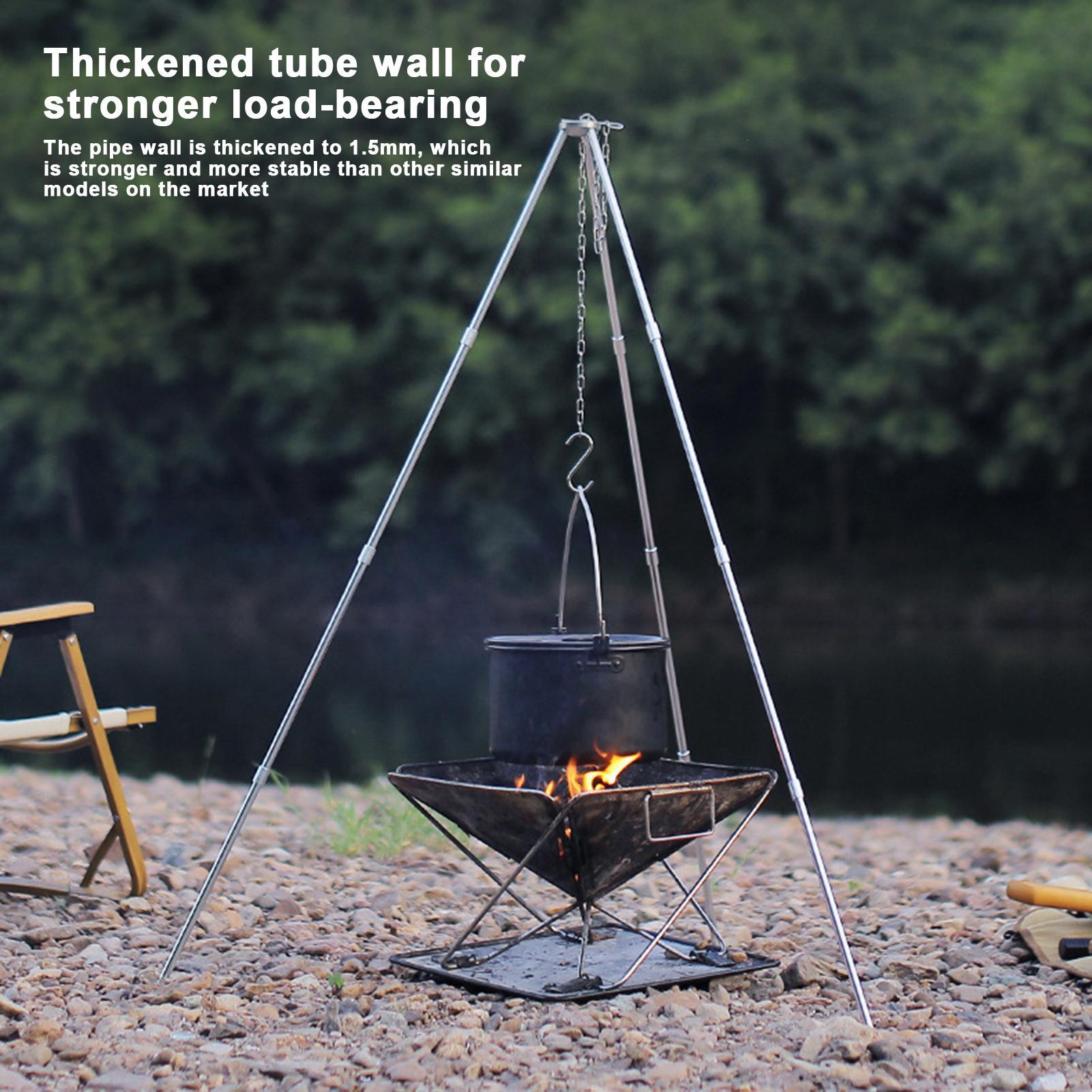 야외 대형 모닥불 삼각대 휴대용 캠핑 캠프파이어 요리  - Camping Cooking Pot Large 리뷰 및 가격