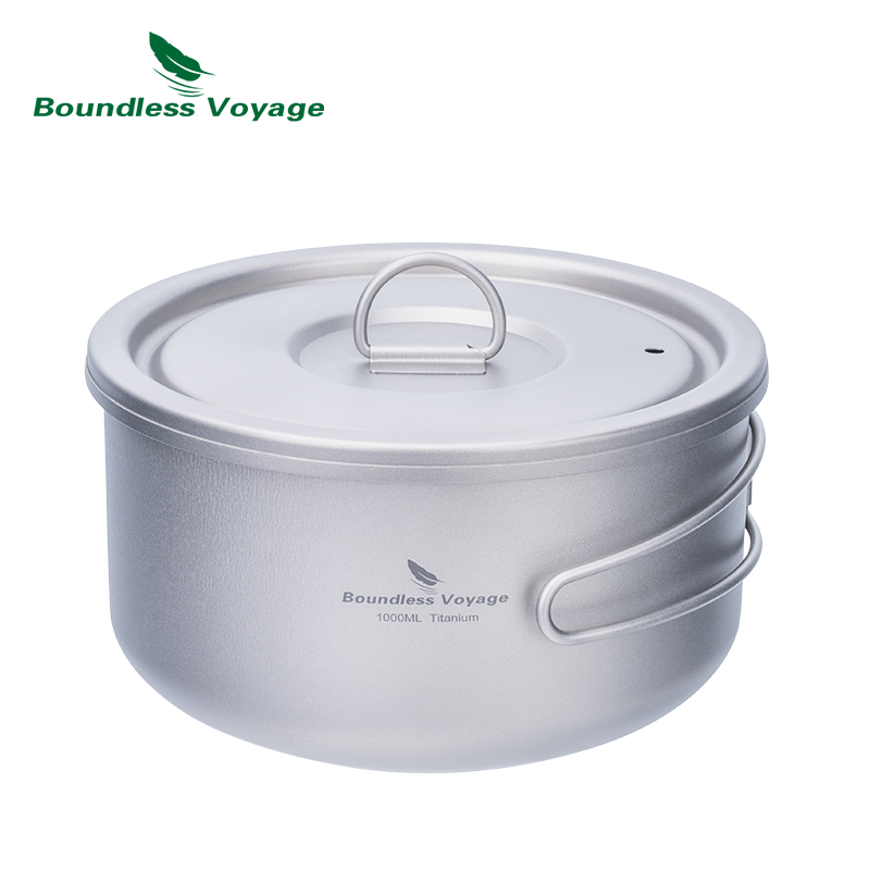 Boundless Voyage 티타늄 캠핑 냄비, 뚜껑 - Camping Cooking Pot With Lid 리뷰 및 가격