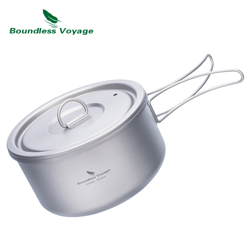 Boundless Voyage 티타늄 캠핑 냄비, 뚜껑 - Camping Cooking Pot With Lid 리뷰 및 가격