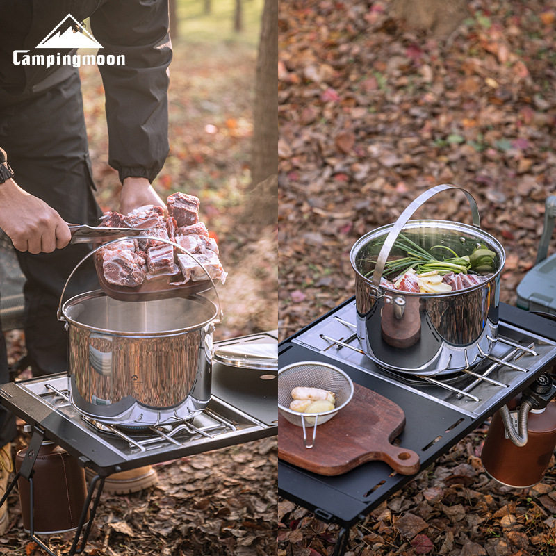 캠핑문 CC-24 스테인리스 스틸 대용량 5.9L 피크 - Camping Cooking Pot Large 리뷰 및 가격