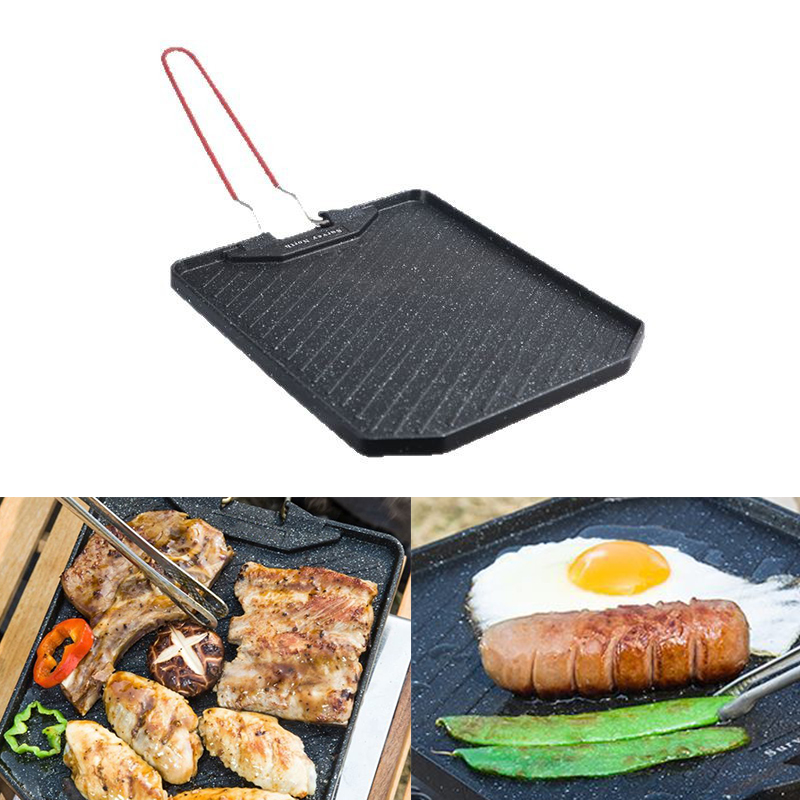 야외 캠핑 바베큐 팬 가정용 붙지 않는 프라이팬 카세트 - Camping Cooking Cupboard 리뷰 및 가격