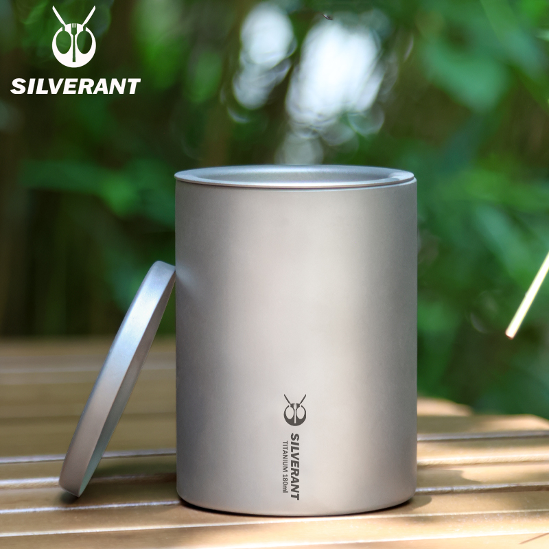티타늄 더블 데크 커피 차 머그컵 티타늄 스트레이너 E - Pocket Coffee Maker 리뷰 및 가격