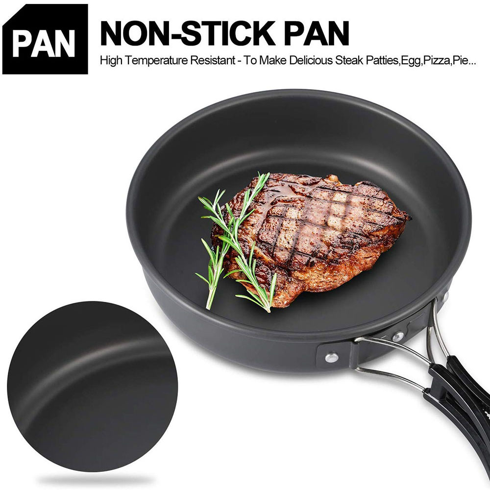 알루미늄 합금 소재로 제작된 야외 캠핑 조리기구 세트, - Camping Cooking Set Compact 리뷰 및 가격