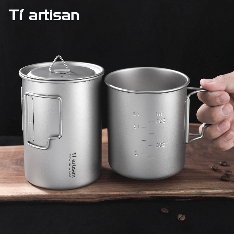 Tiartisan 750ml/900ml 티타늄 접이식  - Camping Cooking Pot Large 리뷰 및 가격